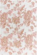 Rosa Gold Jacquard Stoff/ weicher Organza Stoff/ Rosen Jacquard/ Ballkleid Stoff/ R-053