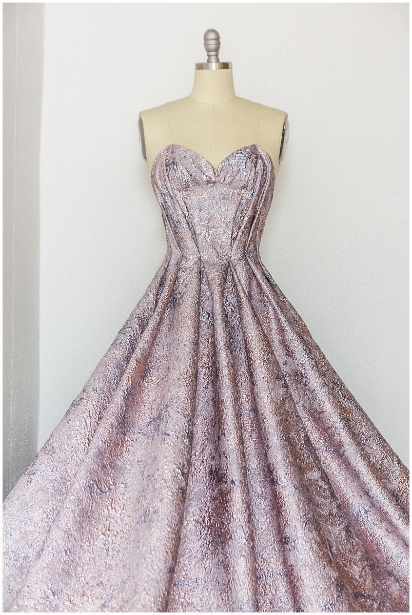 Lila Rosa Jacquard Stoff/ Abendkleid Jacquard/ Brautjungfern Jacquard// R-034LI