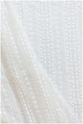 50% Sale - 2. Qualität - Moderner Spitzenstoff mit glänzenden Pailletten/ Braut Spitzenstoff Off-White/ moderner Spitzenstoff/ Streifenspitze// L17-174DEF