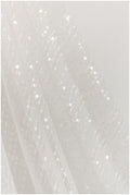 50% Sale - 2. Qualität - Moderner Spitzenstoff mit glänzenden Pailletten/ Braut Spitzenstoff Off-White/ moderner Spitzenstoff/ Streifenspitze// L17-174DEF