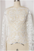 Guipure Look Lace Trim Off-White Ivory/ Bridal Lace Trim/ Wedding Dress Lace/ Bridal Lace// T17-008