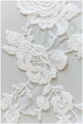Flower applique, lace flower applique, wedding dress applique, lace flower// A17-149