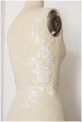 Flower applique, lace flower applique, wedding dress applique, lace flower// A17-149