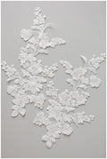 Hochzeit Spitzenstoff / Hochzeit Spitzenstoff / Blumen Braut Spitze Applikation// A17-150