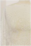 T17-062 /Bridal bolero lace trim, embroidered lace fabric for wedding dress, soft boho lace, boho wedding dress lace, embroidered lace trim