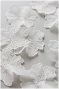 10pcs 3D lace flowers for sewing/ 3D flower lace applique/ wedding dress lace applique/ bridal lace// A17-157