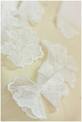 10pcs 3D lace flowers for sewing/ 3D flower lace applique/ wedding dress lace applique/ bridal lace// A17-157