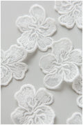 20pcs 3D lace flowers/ 3D flower lace applique/ wedding dress lace applique/ bridal lace// A17-159