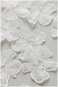 10pcs. 3D lace flowers for sewing on/ 3D flower lace applique/ wedding dress lace applique/ bridal lace// A17-162
