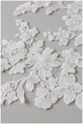 Hochzeit Spitzenstoff / Hochzeit Spitzenstoff / Blumen Braut Spitze Applikation// A17-150