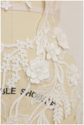 3D Blumen SpitzenApplikation für Hochzeitskleid, Hochzeitskleid Spitzenapplikation mit 3D Blumen, Brautspitze Applikation// A17-155