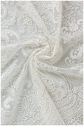 T17-062 /Bridal bolero lace trim, embroidered lace fabric for wedding dress, soft boho lace, boho wedding dress lace, embroidered lace trim
