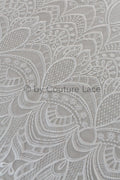 1.1yds piece - Boho lace fabric off-white/ vintage lace fabric/ geometric cotton lace/ wedding dress lace// L18-202