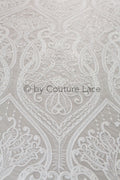 Boho lace fabric for wedding dress/ Boho lace off-white/ Cotton lace/ Boho wedding dress lace// L18-206
