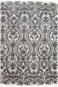 schwarze Braut Spitze/ schwarze florale Spitze/ florale Couture Spitze/ schwarze Spitzen Stickerei // L18-192