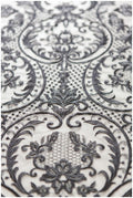 schwarze Braut Spitze/ schwarze florale Spitze/ florale Couture Spitze/ schwarze Spitzen Stickerei // L18-192