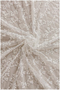 Floral Bridal Lace Off-White/ Bridal Lace Fabric/ Floral Wedding Lace/ Couture Lace// L18-197