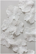 10pcs 3D lace flowers for sewing/ 3D flower lace applique/ wedding dress lace applique/ bridal lace// A17-157