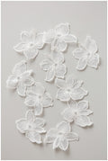 10pcs 3D lace flowers for sewing on/ 3D flower lace applique/ wedding dress lace applique/ bridal lace// A17-158