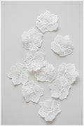 10pcs. 3D lace flowers for sewing on/ 3D flower lace applique/ wedding dress lace applique/ bridal lace// A17-161