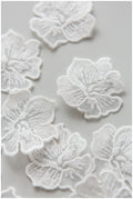 10pcs. 3D lace flowers for sewing on/ 3D flower lace applique/ wedding dress lace applique/ bridal lace// A17-161