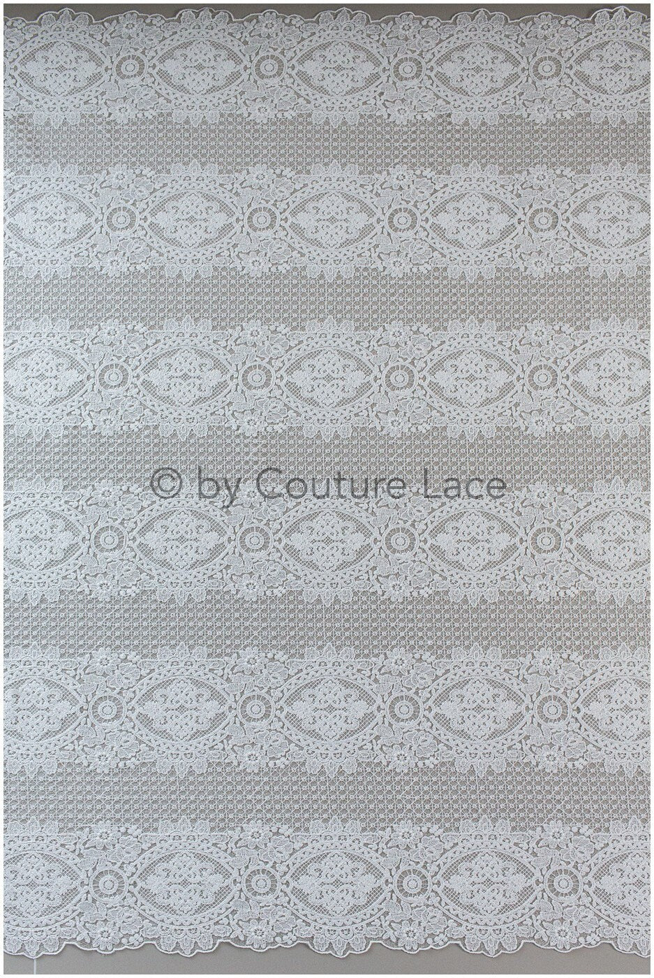 Embroidered bridal lace fabric/ Bridal lace fabric off-white/ Milk silk lace fabric/ Bridal lace// L19-222