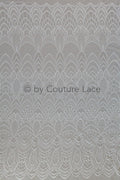 1.1yds piece - Boho lace fabric off-white/ vintage lace fabric/ geometric cotton lace/ wedding dress lace// L18-202