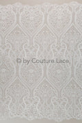 Boho lace fabric for wedding dress/ Boho lace off-white/ Cotton lace/ Boho wedding dress lace// L18-206