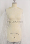 Filigree lace fabric off-white/ contour embroidered lace fabric for wedding dress/ floral lace/ boho lace// L19-200