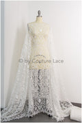 Guipure Spitzenstoff Off-White/ Boho Brautkleid Stoff/ Spitzenstoff für Hochzeitskleid/ Häkelspitze für Brautkleid// L19-201