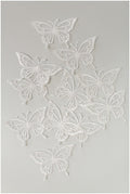 10 pcs. 3D butterflies for sewing/ 3D appliqué for wedding dress/ bridal lace// A19-165