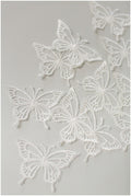 10 pcs. 3D butterflies for sewing/ 3D appliqué for wedding dress/ bridal lace// A19-165