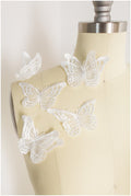 20pcs 3D butterflies for sewing/ 3D applique for wedding dress/ bridal lace// A19-169