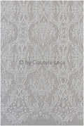Luxus Handperlen Spitzenstoff Off-White/ Perlen Brautspitze/ Hochzeitskleid Spitze mit Perle// L19-209