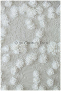 3D Blumen Spitzenstoff/ Braut Spitzenstoff/ romantischer Blumen Spitzenstoff mit 3D Blumen/ Hochzeit Spitzenstoff// L19-253