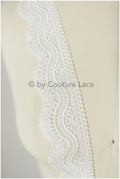 Boho lace trim, offwhite emvroidered lace trim, lace trim, lace veil, lace embroidery, boho bridal lace trim// T17-069