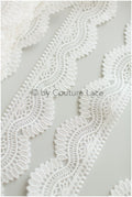 Boho lace trim, offwhite emvroidered lace trim, lace trim, lace veil, lace embroidery, boho bridal lace trim// T17-069