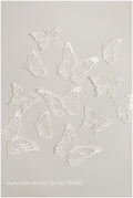 10 pcs. 3D butterflies for sewing/ 3D appliqué for wedding dress/ bridal lace// A19-165