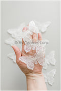 10pcs 3D butterflies for sewing/ 3D applique/ wedding dress lace applique/ bridal lace// A19-173