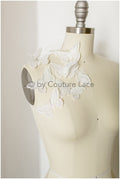 10pcs 3D butterflies for sewing/ 3D applique/ wedding dress lace applique/ bridal lace// A19-173