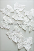 10pcs 3D butterflies for sewing/ 3D applique for wedding dress/ bridal lace// A19-174