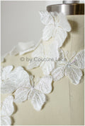 10pcs 3D butterflies for sewing/ 3D applique for wedding dress/ bridal lace// A19-174