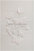 10pcs 3D butterfly for sewing/ 3D applique for wedding dress/ bridal lace// A19-175