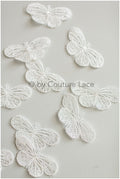 10pcs 3D butterfly for sewing/ 3D applique for wedding dress/ bridal lace// A19-175
