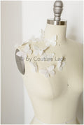 10pcs 3D butterflies for sewing/ 3D applique for wedding dress/ bridal lace// A19-177