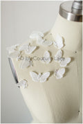 20 pcs. 3D butterflies for sewing/ 3D butterflies applique/ 3D butterflies for wedding dress/ bridal lace// A19-178 