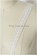 Boho bridal lace trim off-white/ Boho lace trim/ Lace veil/ Bridal lace trim// T19-072