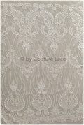 Boho bridal lace fabric off-white/ lace fabric/ embroidered bridal lace fabric/ wedding dress lace// L19-243