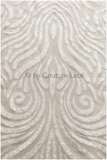 Shiny glitter tulle fabric/ off-white diamond glitter mesh fabric/ bridal dress fabric with glitter/ shiny bridal lace fabric// R-022