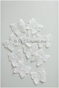 10pcs 3D butterflies for sewing/ 3D applique for wedding dress/ bridal lace// A19-174